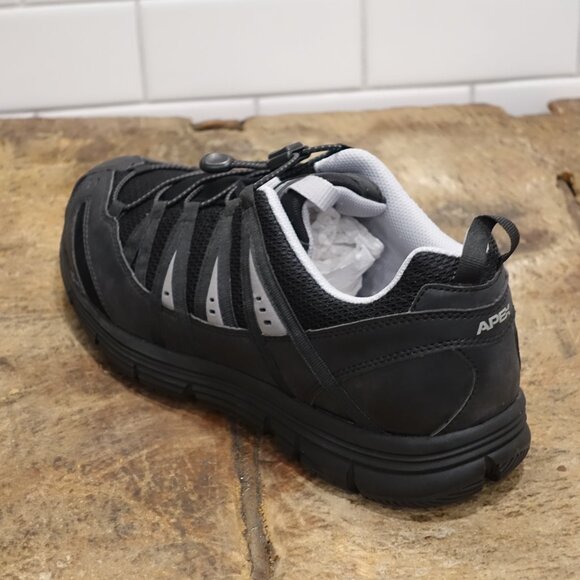 Apex A5000m Bungee Lace Athletic Men's Active Shoe In Black - Picture 9 of 13